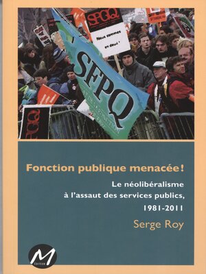 cover image of Fonction puplique menacée!